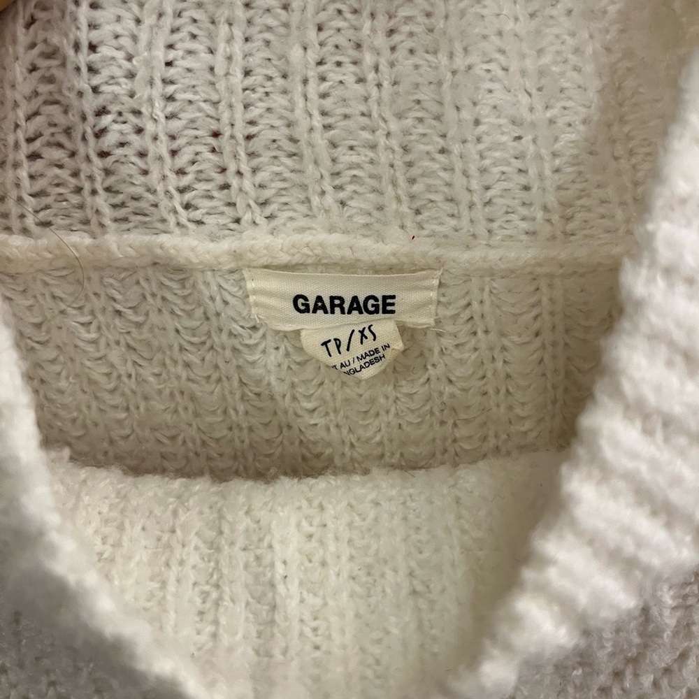 Garage Cream Turtleneck Sweater - Picture 2 of 2